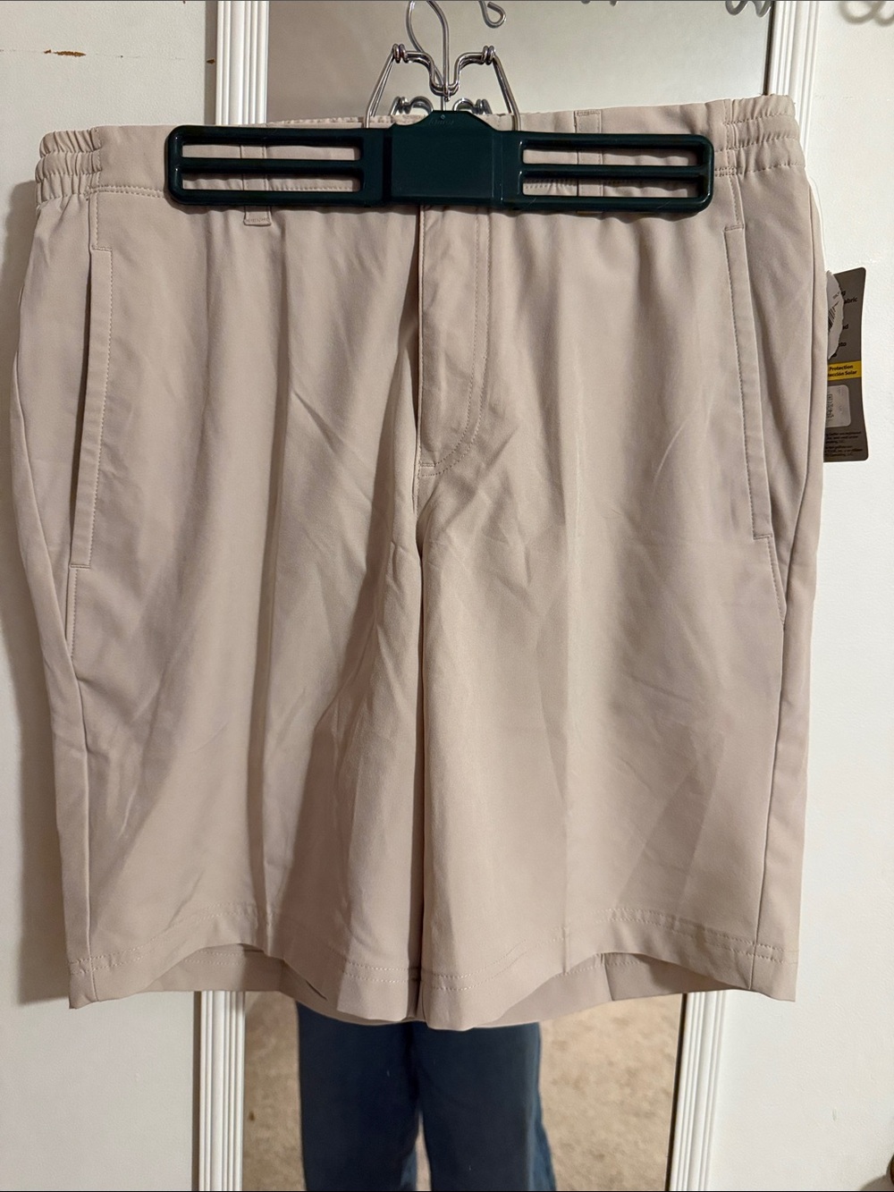 PGA Tour Men's Beige Flat Front Golf Shorts